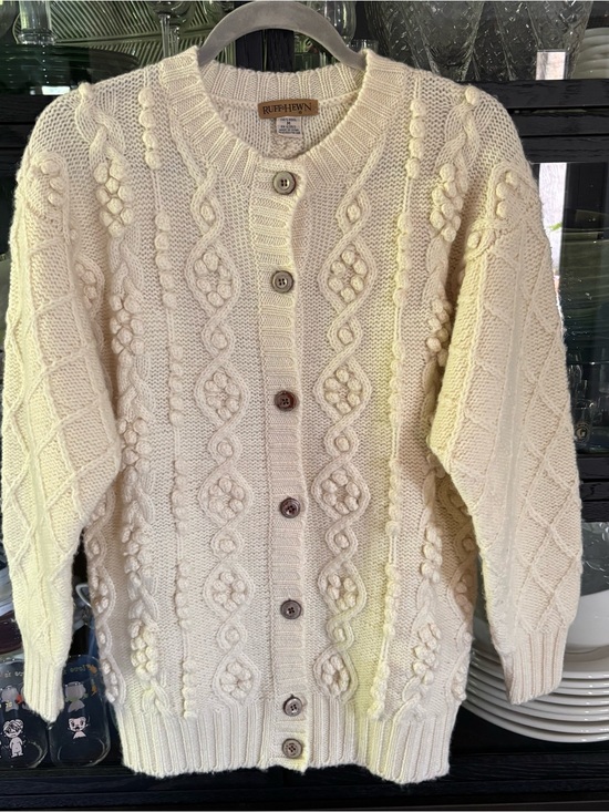 Ruff Hewn Sweaters - Ruff Hewn 100% Wool Textured Cardigan EUC